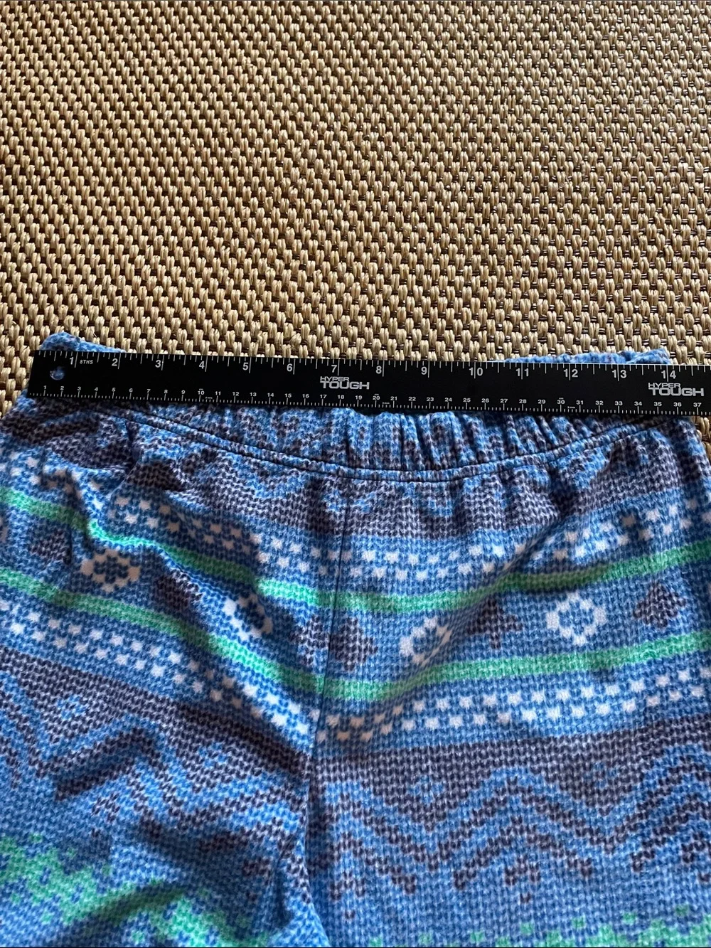Blue Fox Pajama Set Youth Soft Fleece Blue Boys XL 16 Cozy Warm Winter